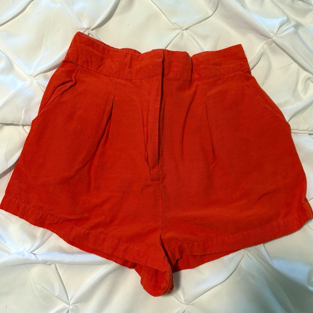 Midnight Sky Linen Blend Shorts, Size Small NWT